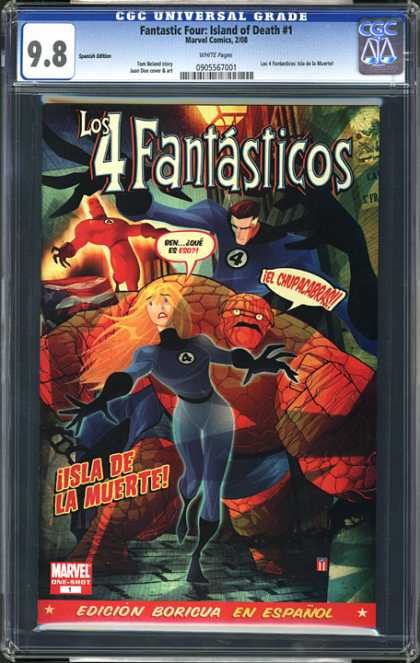 CGC Graded Comics - Fantastic Four: Isla de la Muerte #1 (CGC) - Stretch - Flame - Rock Man - Hereos - Four