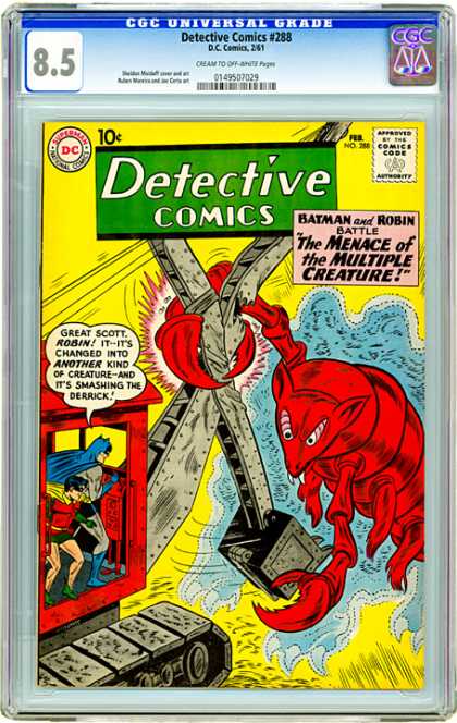 CGC Graded Comics - Detective Comics #288 (CGC) - Detective Comics - Meance Of The Muliple Creature - Batman - Robin - Crane