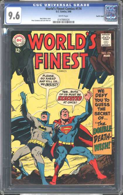 CGC Graded Comics - World's Finest Comics #174 (CGC) - Guns - Batman - Robin - Maks - Capes