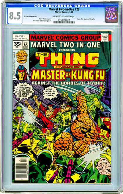 CGC Graded Comics - Marvel Two-In-One #29 (CGC) - Marvel Two-in-one - The Thing - Master Of Kung Fu - Battle - Against The Hordes Of Hydra