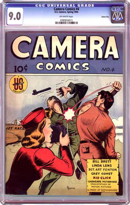 CGC Graded Comics - Camera Comics #4 (CGC) - Kid Click - Grey Comet - Camera - Punch - Bill Brett