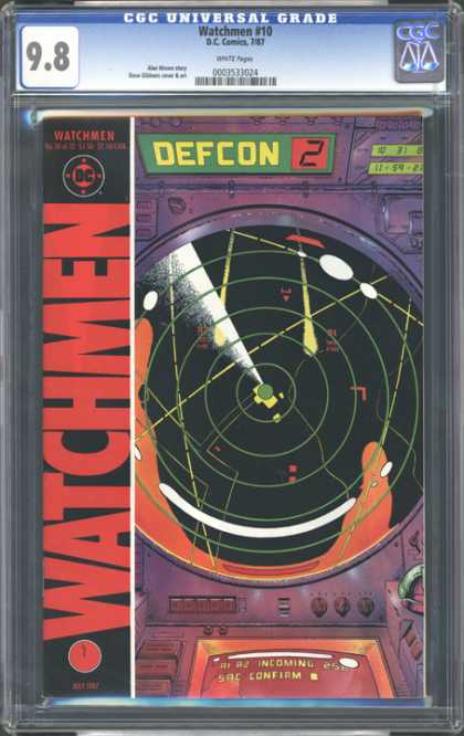 CGC Graded Comics - Watchmen #10 (CGC) - Watchmen - Defcon 2 - Action - Dc - Comics
