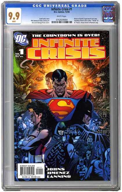CGC Graded Comics - Infinite Crisis #1 (CGC) - Infinite Crisis - The Countdown Is Over - Superman - Batman - Wonder Woman
