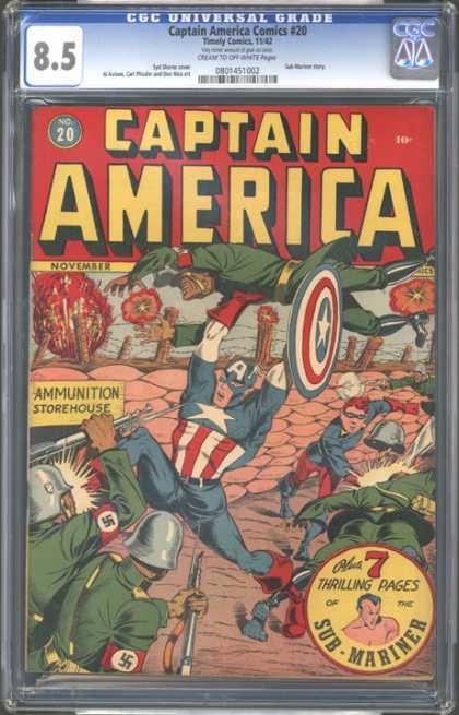 CGC Graded Comics - Captain America Comics #20 (CGC)