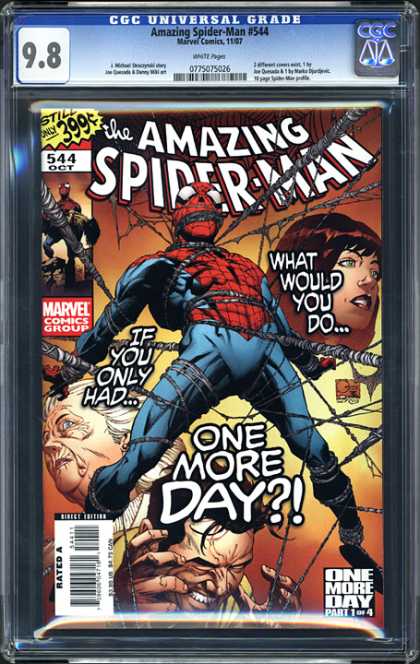 CGC Graded Comics - Amazing Spider-Man #544 (CGC) - What Would You Do - Marvel - If You Only Had - One More Day - One Woman