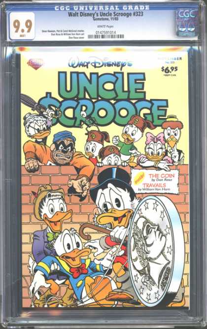CGC Graded Comics - Walt Disney's Uncle Scrooge #323 (CGC) - Daisy - Beagle Boys - Huey - Dewey - The Coin