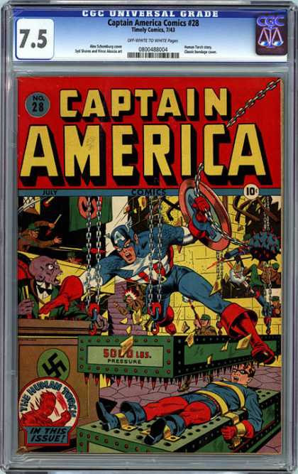 CGC Graded Comics - Captain America Comics #28 (CGC)