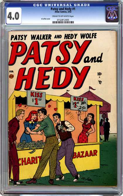 CGC Graded Comics - Patsy and Hedy #1 (CGC) - Patsy - Hedy - Grade - Kiss - Wolfe