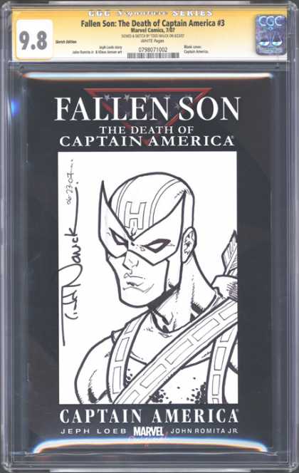 CGC Graded Comics - Fallen Son: The Death of Captain America #3 (CGC) - Fallen Son - The Death Of Captain America - Superhero - Jeph Loeb - Marvel
