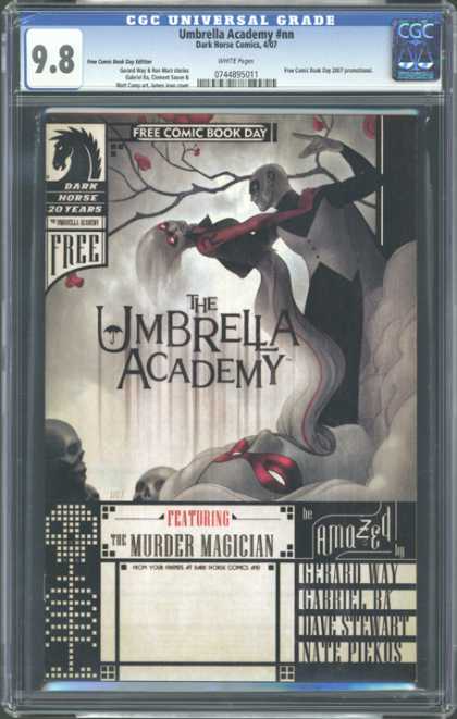 CGC Graded Comics - Umbrella Academy #nn (CGC) - The Magician - Murder In The Cemetery - The Killer Wore A Tuxedo - Misty Night - The Cemetery Is Alive