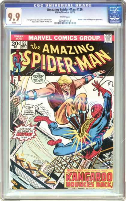 CGC Graded Comics - Amazing Spider-Man #126 (CGC) - Kangaroo - Spider Man - Marvel - 1973 - Kxtv