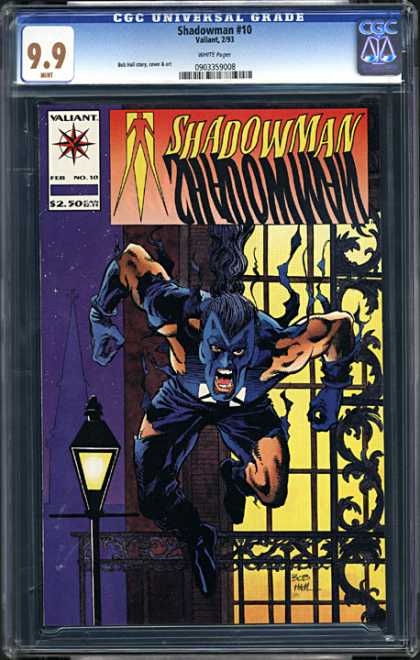CGC Graded Comics - Shadowman #10 (CGC) - Shadowman - Valiant - Attack - Scary - Blue