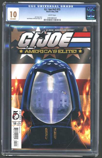 CGC Graded Comics - G.I. Joe #v2 #15 (CGC) - Gi Joe - Americas Elite - Capitol - Helmet - Burning Flag