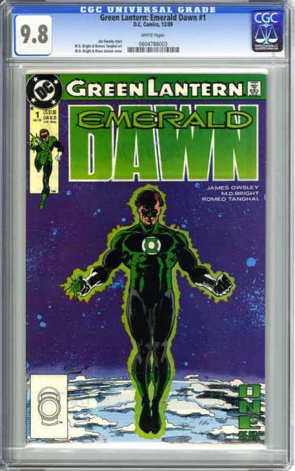 CGC Graded Comics - Green Lantern: Emerald Dawn #1 (CGC) - Space - Center - Hal Jordan - Power Ring - 1