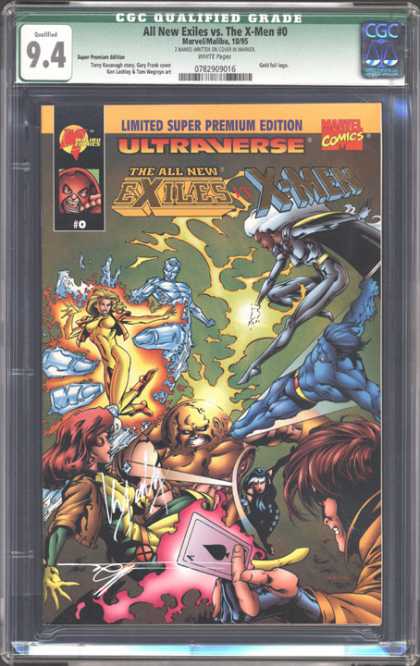 CGC Graded Comics - All New Exiles vs. The X-Men #0 (CGC) - Card - Limited - Premium - Comics - Exiles