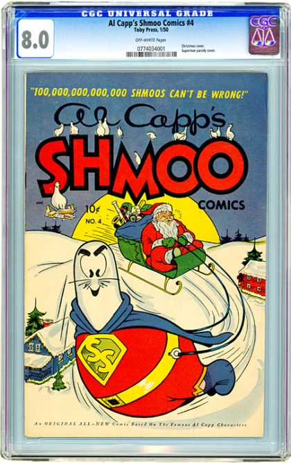 CGC Graded Comics - Al Capp's Shmoo Comics #4 (CGC) - Shmoo - Comics - Moon - Snow - Bird