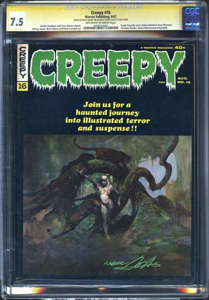 CGC Graded Comics - Creepy #16 (CGC) - Creepy - August - Suspense - Haunted Journey - 40 Cents