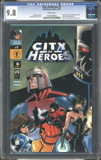 CGC Graded Comics - City of Heroes #1 (CGC) - Cgc Universal Grade - Dakan Zombo - Dark Horse Comics - Heories - Fire