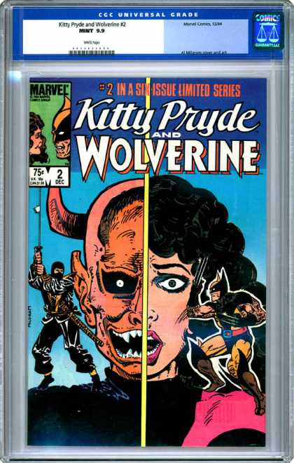 CGC Graded Comics - Kitty Pryde and Wolverine #2 (CGC) - Limited Series - 2 In A Six Series - Kitty Pryde - Wolverine - Sword