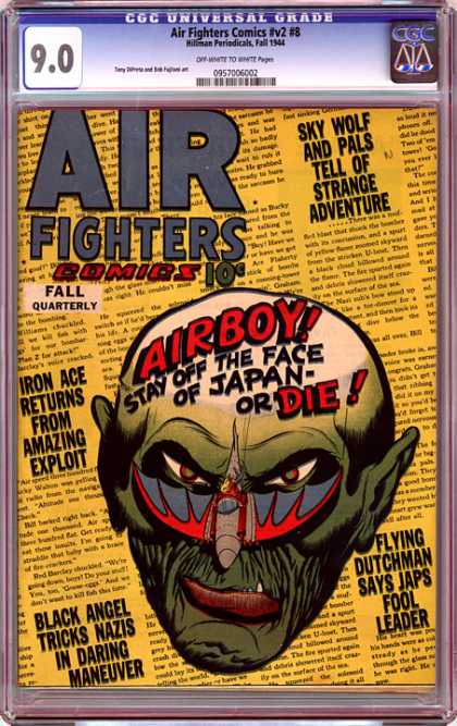 CGC Graded Comics - Air Fighters Comics #v2 #8 (CGC)