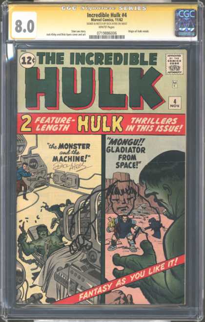 CGC Graded Comics - Incredible Hulk #4 (CGC)