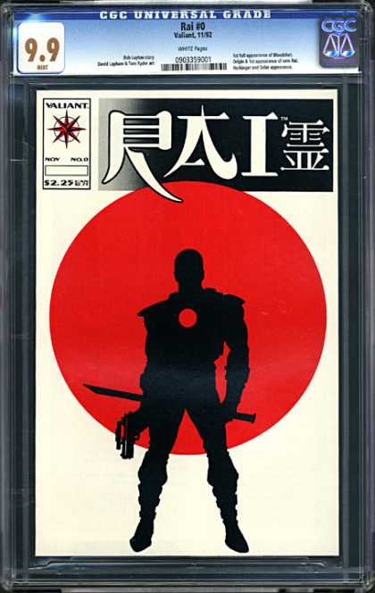 CGC Graded Comics - Rai #0 (CGC) - Rai 0 - 99 - Valiant - Samurai - Red Sun