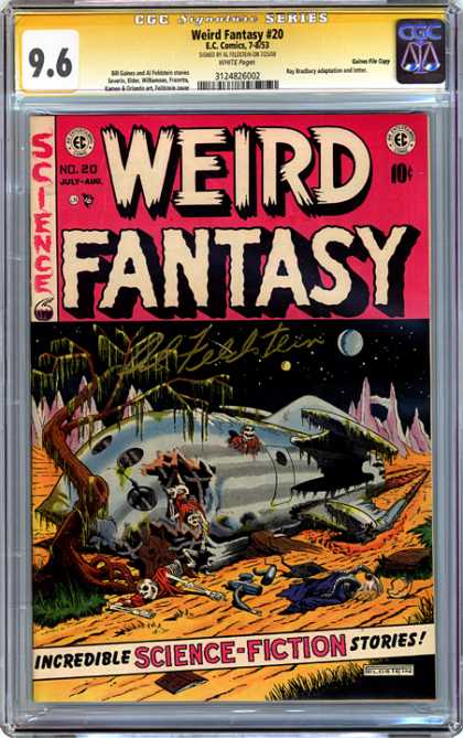 CGC Graded Comics - Weird Fantasy #20 (CGC) - Weird Fantasy - No 20 - Science Fiction - Skeleton - Spaceship