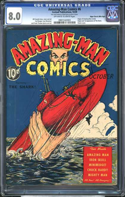 CGC Graded Comics - Amazing-Man Comics #6 (CGC)