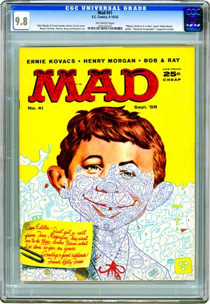 CGC Graded Comics - Mad #41 (CGC) - Mad - Ernie Kovacs - Henry Morgan - Bob U0026 Ray - Editor