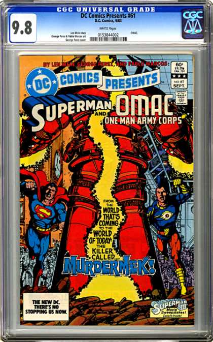 CGC Graded Comics - DC Comics Presents #61 (CGC) - Superman - Omac - Murdermek - Dc Comics - Superhero