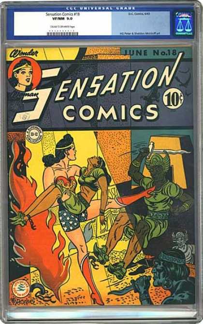 CGC Graded Comics - Sensation Comics #18 (CGC) - Sensation Comics - Comic - June - No 18 - 18