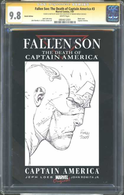 CGC Graded Comics - Fallen Son: The Death of Captain America #3 (CGC) - Fallen Son - The Death Of Captain America - Jeph Loeb - John Romita Jr - Marvel Original