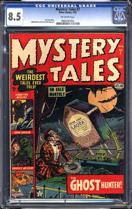 CGC Graded Comics - Mystery Tales #7 (CGC) - Mystery Tales - The Ghost Hunter - The Weirdest Tales Ever Told - Laura - Grim Horror