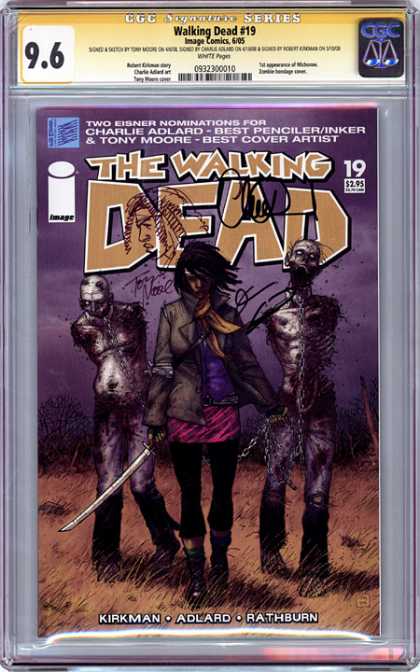 CGC Graded Comics - Walking Dead #19 (CGC) - Man - Hero - Dead - Field - Human