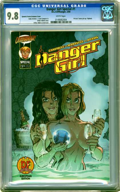 CGC Graded Comics - Danger Girl Special #1 (CGC) - Cliffhanger - Campbell - Hartnell - Adams - European Edition
