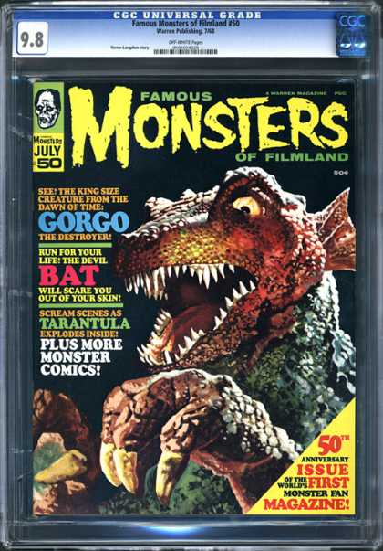 CGC Graded Comics - Famous Monsters of Filmland #50 (CGC) - One Animal - Hands - Nails - Eyes - Teeth