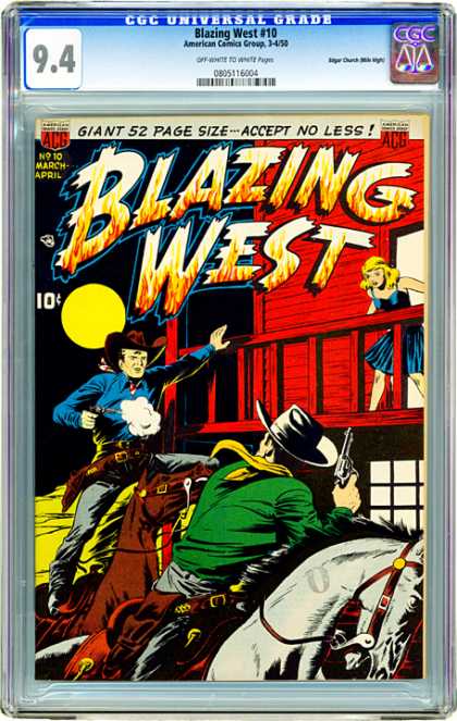 CGC Graded Comics - Blazing West #10 (CGC)