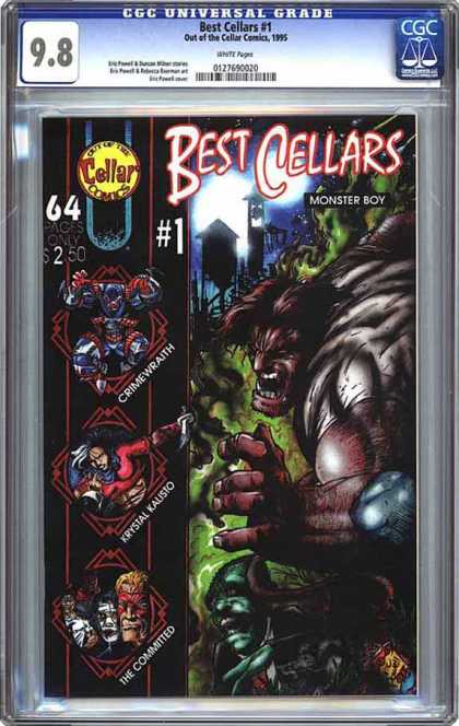 CGC Graded Comics - Best Cellars #1 (CGC) - Monster Boy - Crimewraith - Krystal Kalisto - The Committed - Water Tower