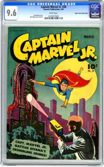 CGC Graded Comics - Captain Marvel Jr. #28 (CGC)