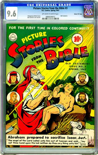 CGC Graded Comics - Picture Stories from the Bible #3 (CGC) - Angel Of The Lord - Sacrifice - Abraham - Jacob - Heaven