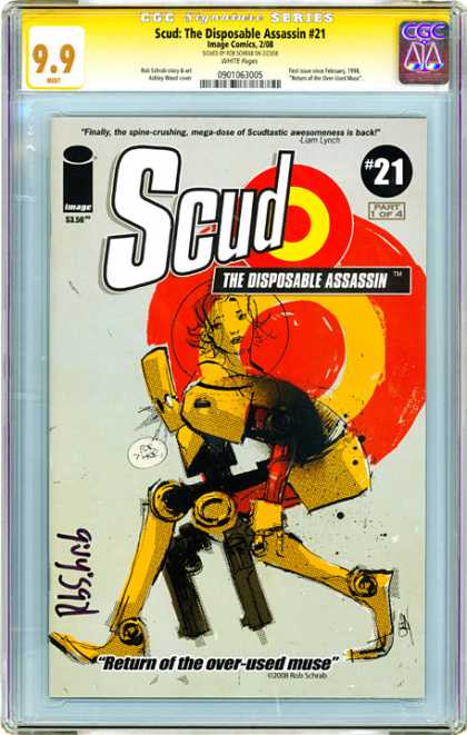 CGC Graded Comics - Scud: The Disposable Assasin #21 (CGC) - Scud - Image - Robot - The Disposable Assassin - Return Of The Over-used Muse