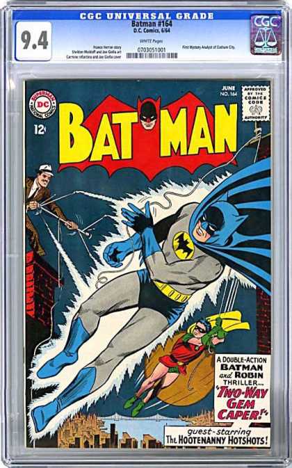 CGC Graded Comics - Batman #164 (CGC) - Dc Comics - Crime Fighter - Cgc Graded - Dark Knight - Robin