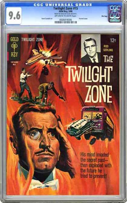 CGC Graded Comics - Twilight Zone #15 (CGC) - Cgc Universal Grade - Gold Key - The Twilight Zone - Rod Sterling - His Mind Invaded The Secret Past-