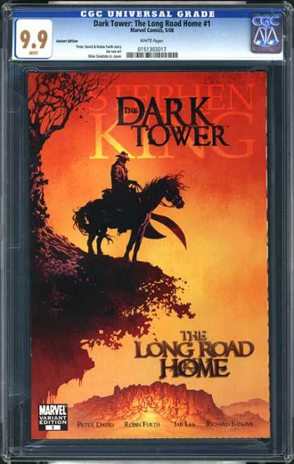 CGC Graded Comics - Dark Tower: The Long Road Home #1 (CGC) - The Long Road Home - Stephen King - Variant Cover - Peter David - Marvel Comics