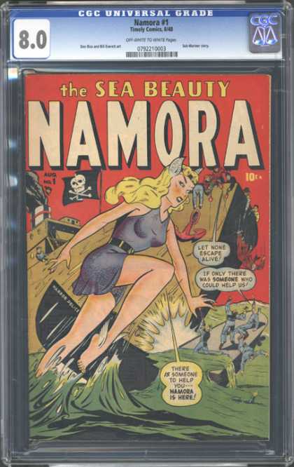 CGC Graded Comics - Namora #1 (CGC) - Namora - The Sea Beauty - 1 - August - 10 Cents