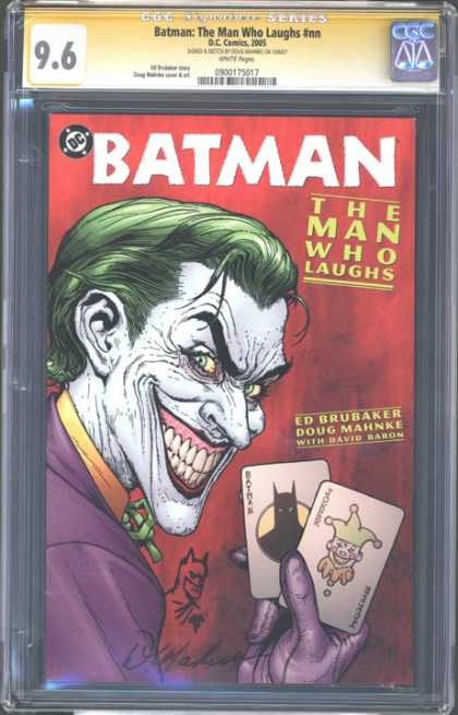 CGC Graded Comics - Batman: The Man Who Laughs #nn (CGC) - Batman - The Man Who Laughs - Ed Brubaker - Joker - Playing Cards