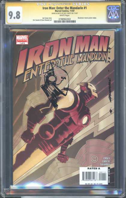 CGC Graded Comics - Iron Man: Enter The Mandarin #1 (CGC) - Iron Man - Gcc - Enter The Mandarin - 98 - Rated A