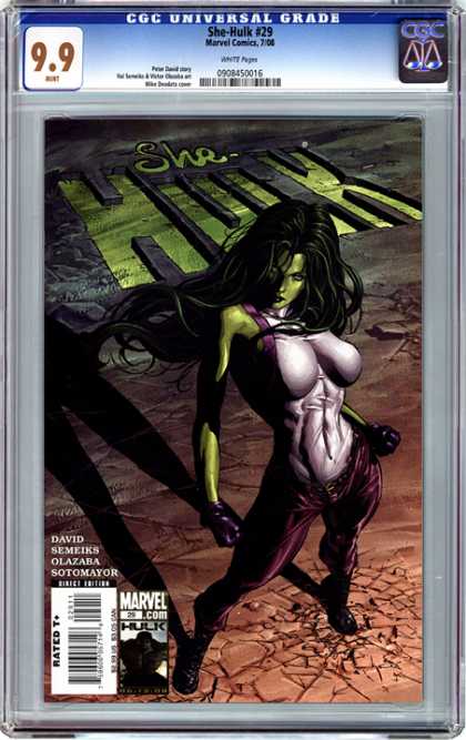 CGC Graded Comics - She-Hulk #29 (CGC) - She-hulk - Babe - Large Breasts - Olazaba - Sotomayor