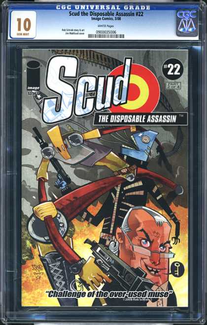 CGC Graded Comics - Scud: The Disposable Assasin #22 (CGC) - Scud - Disposable Assasin - Image - Challenge Of The Over-used Muse - Gun