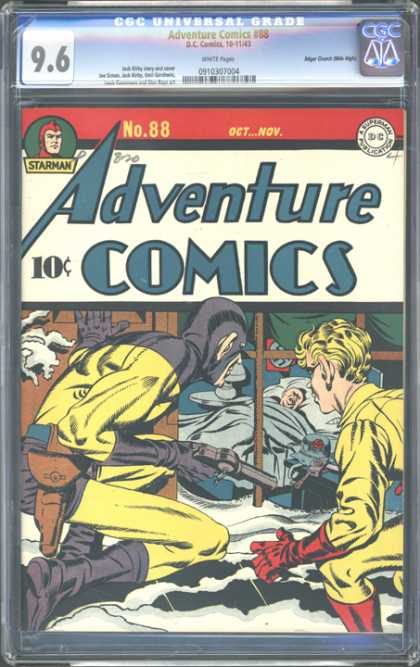 CGC Graded Comics - Adventure Comics #88 (CGC) - Wetwork - Sneaking - Pistol - Revolver - Swastika